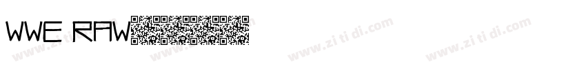 WWE Raw字体转换